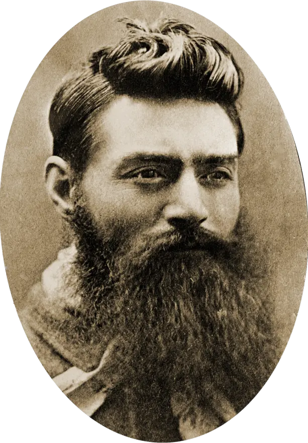 Nettleton's famous portrait of Ned Kelly, taken the day before the bushranger's execution