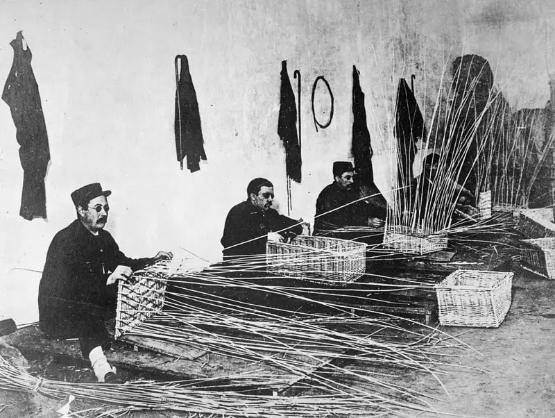 Blinded Soldiers Weaving Baskets