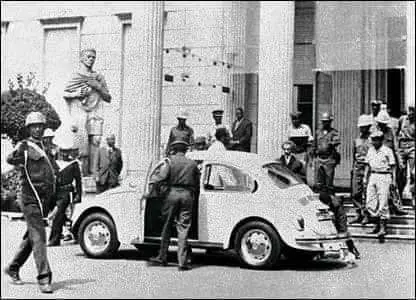 King Archbishop Haileslasse leaving the palace
