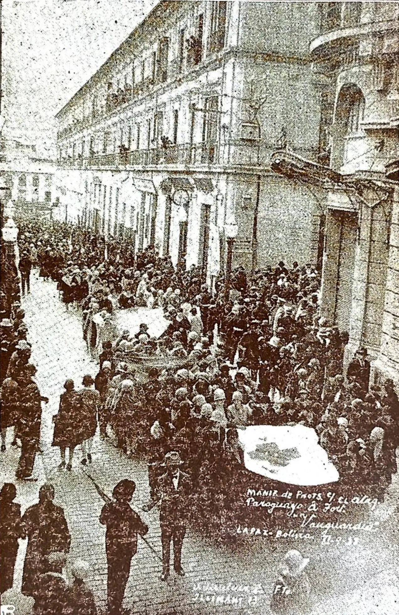 Manifestación en La Paz 