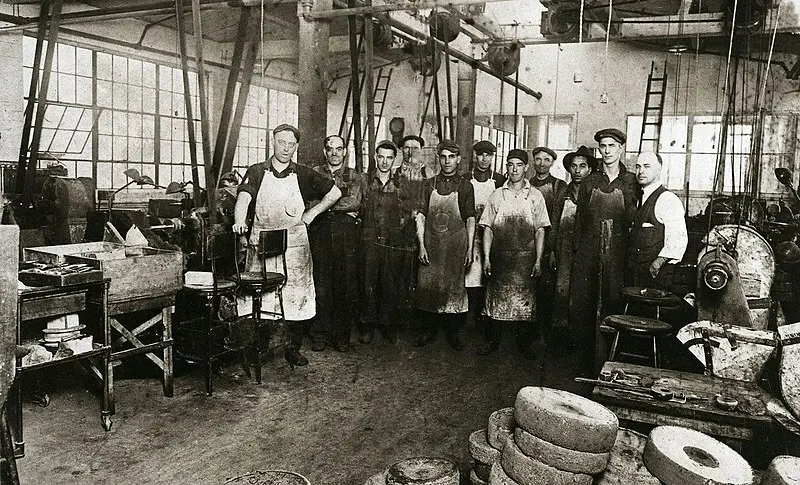 Interior of Marble Safety Axe Company (now Marble Arms) Factory