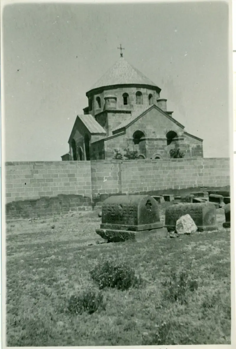 General view of the temple of Saint Hripsime, from the southeast