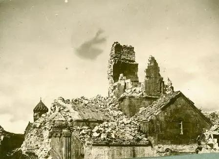 Church of St. Gregory the Illuminator in Tatev after the earthquake