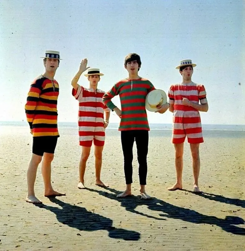 The Beatles on the Beach