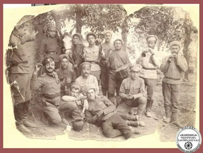 Van-Sardarapat group participating in the heroic battle of Sardarapat May 1918