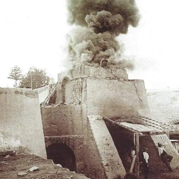 Horno en plena producción