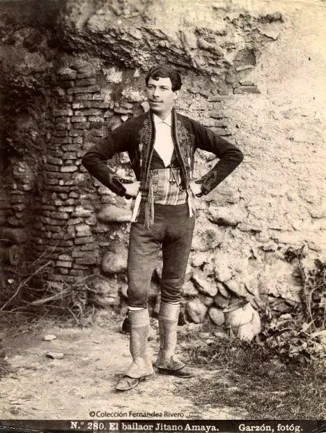 Retrato del bailaor gitano Amaya. Retrato del bailaor gitano Amaya.