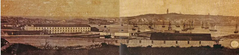 Una de las fotos más antiguas de A Coruña