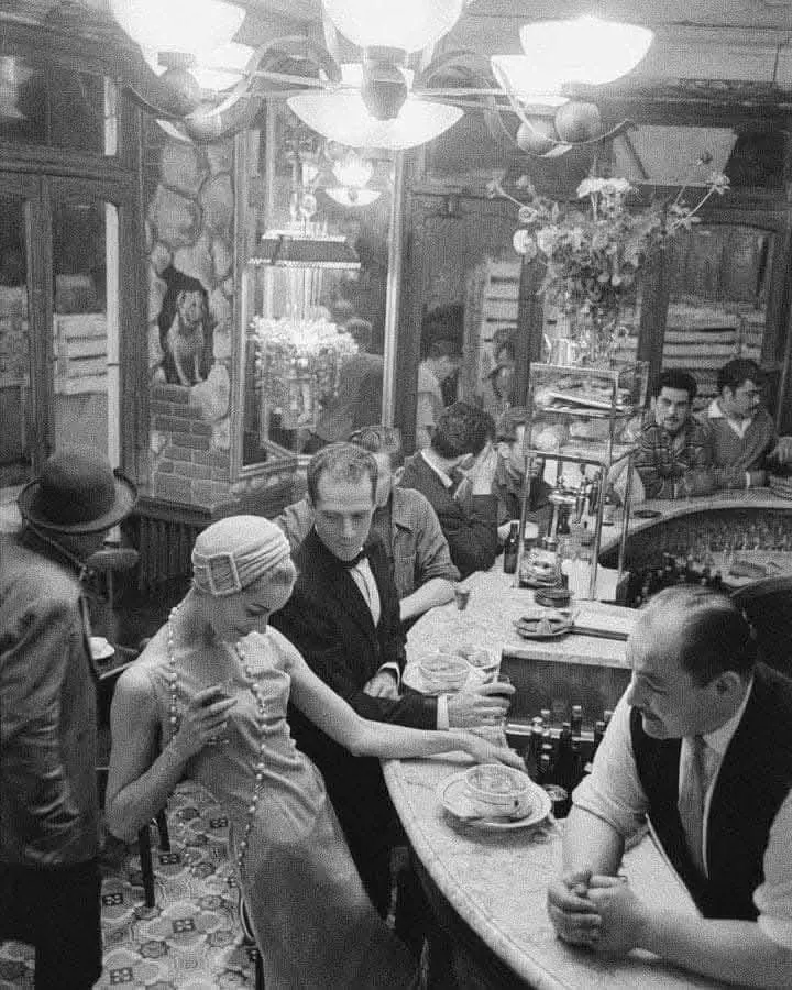 A Paris Cafe in the 50s