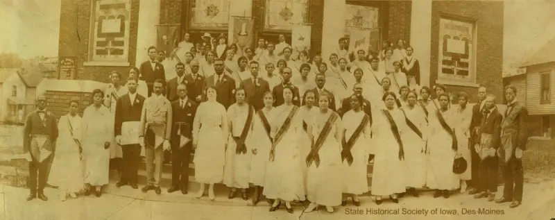 Masonic lodge and Eastern Star members