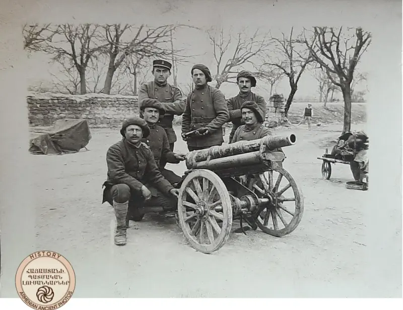 Soldiers Around the Cannon in Ayntap