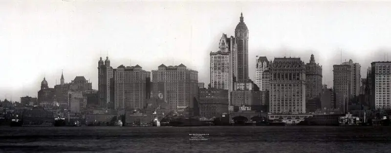 Skyline with Singer Building