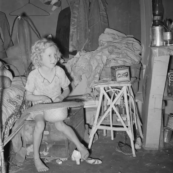 A child of an agricultural day laborer