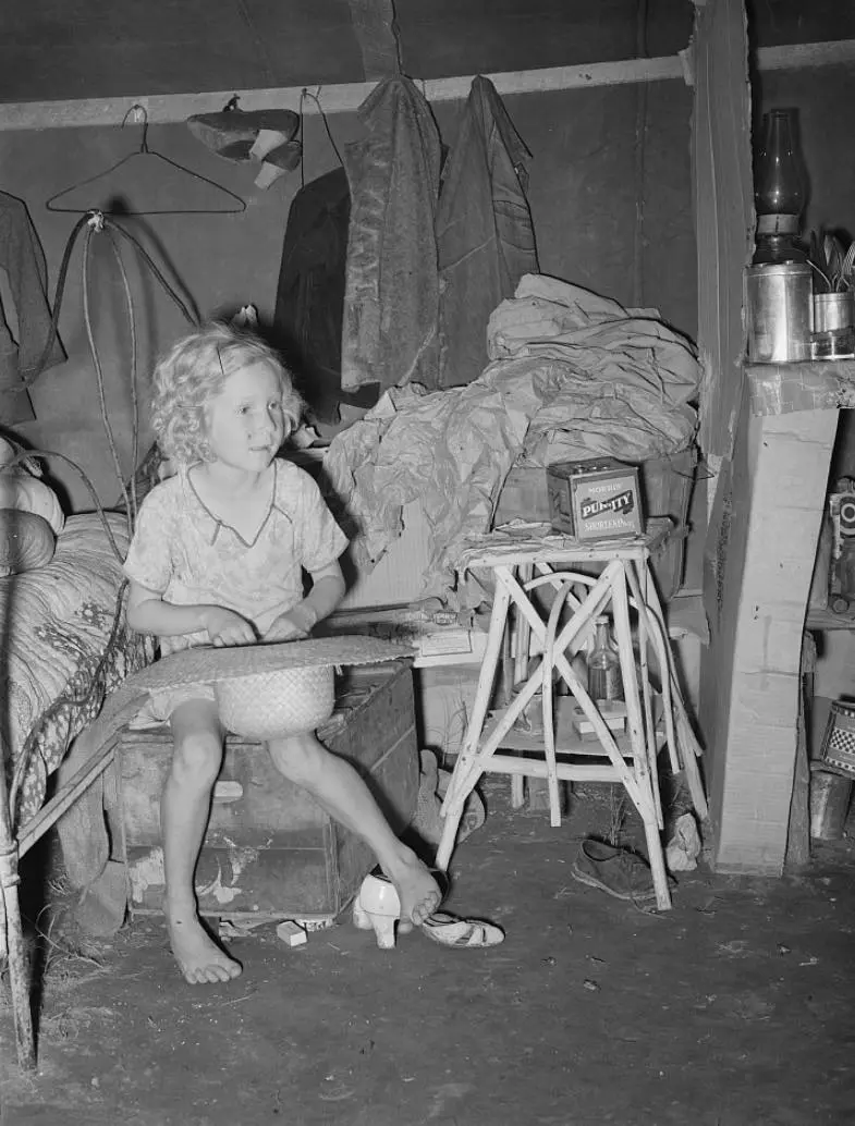 A child of an agricultural day laborer