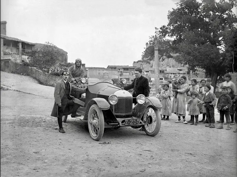 De excursión con coche antiguo