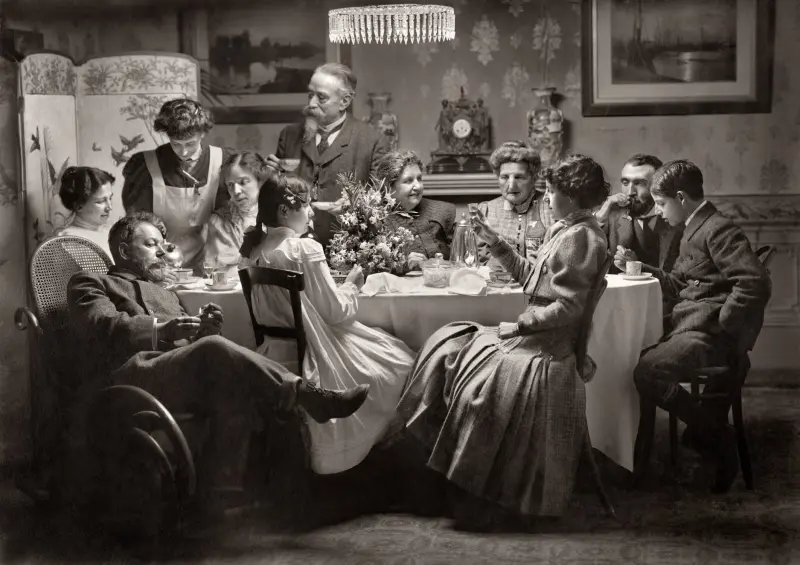 CENA DE NAVIDAD DEL PINTOR JOAQUÍN SOROLLA