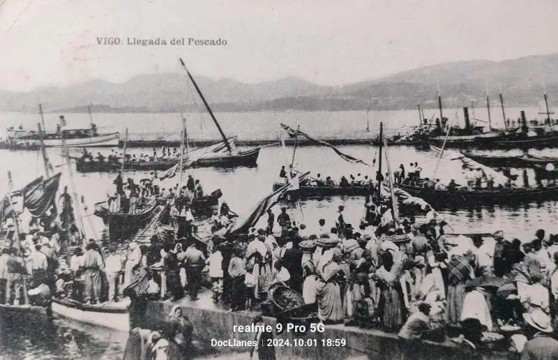 Llegada del pescado.