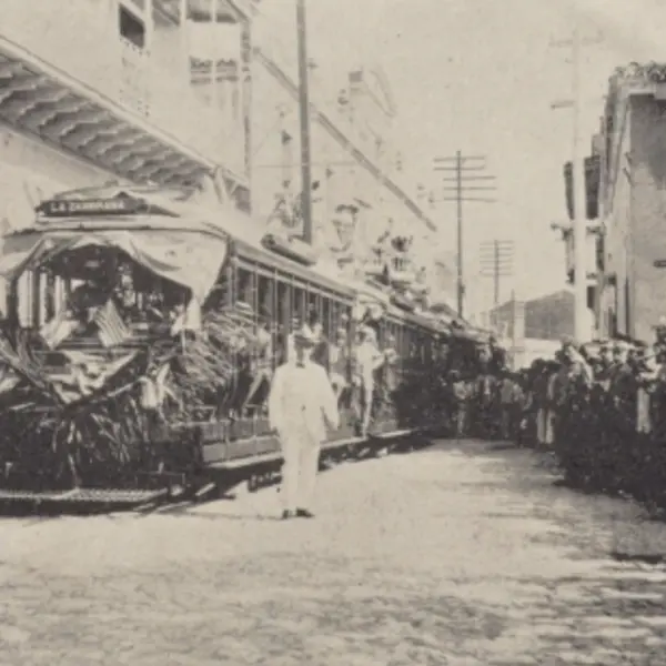 Inauguración del servicio de tranvías 