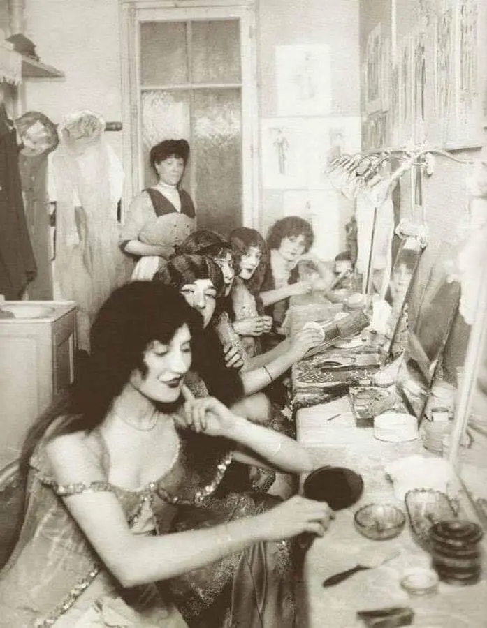 The dressing room at the Moulin Rouge