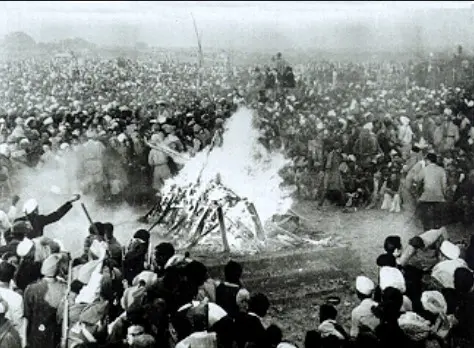 Cremation of Mahatma Gandhi, 31 January 