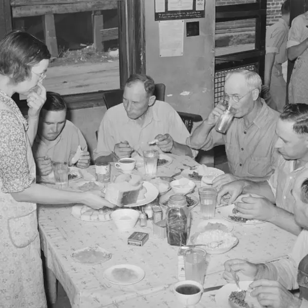 Striking oil workers 