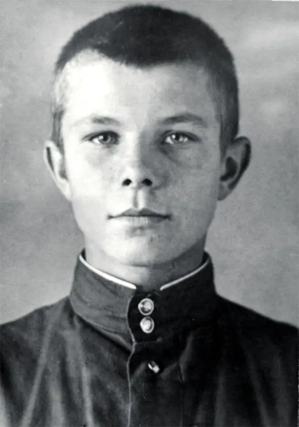 Yuri Gagarin's school photo