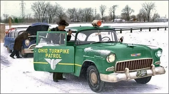 Chevrolet turnpike patrol car.