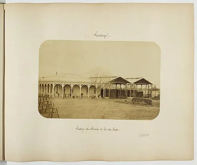 Estación de los ferrocarriles del sur — los primeros pasos del progreso