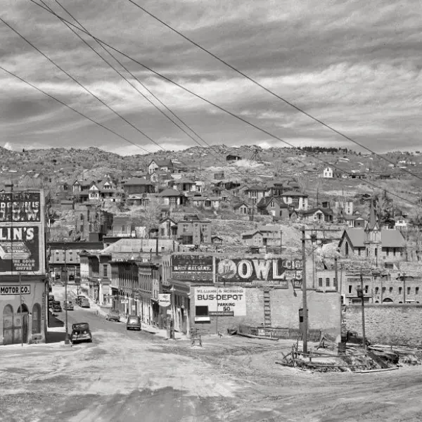 An old mining town