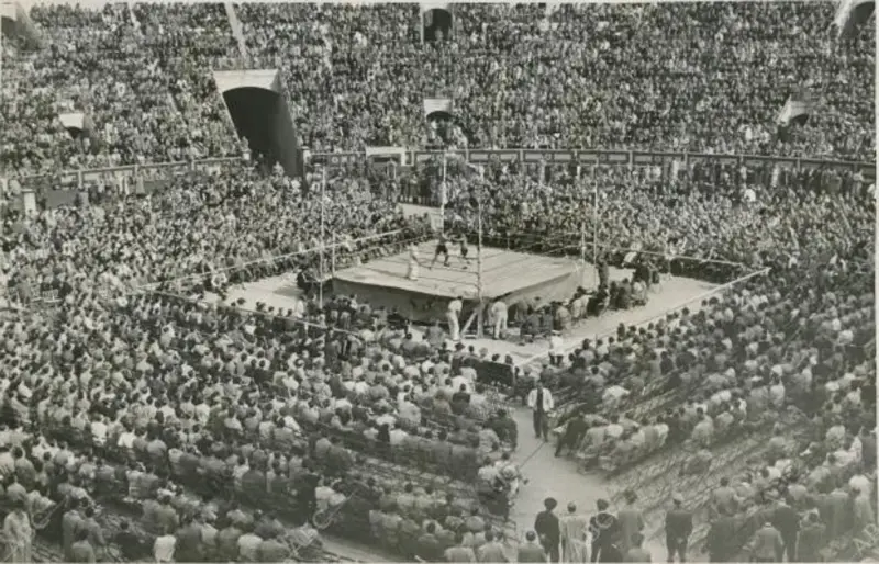 Reunión internacional de boxeo. 