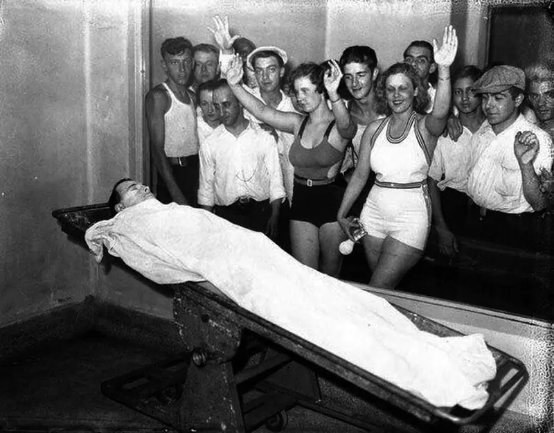 Photographed with the Body of John Dillinger