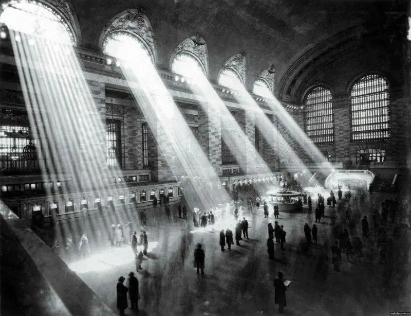 Sunlit New York Central Station