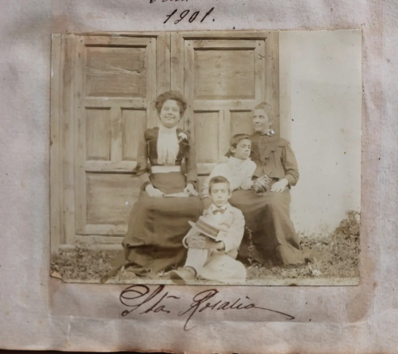 Grupo familiar en Santa Rosalía