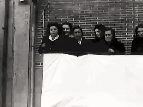 Presenciando la procesión 