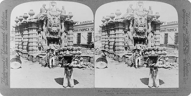  El “Salto del Agua”, final del acueducto de Chapultepec