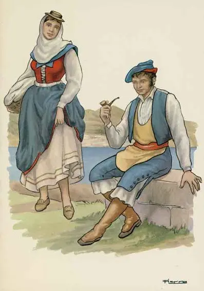 Traje típico de Breña Baja.