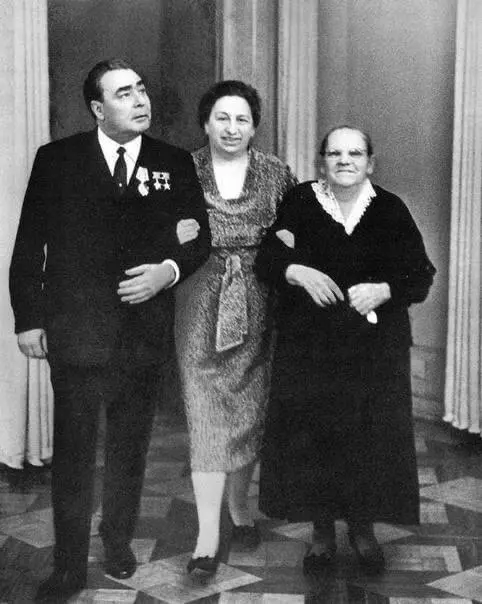 Leonid Brezhnev with His Mothers
