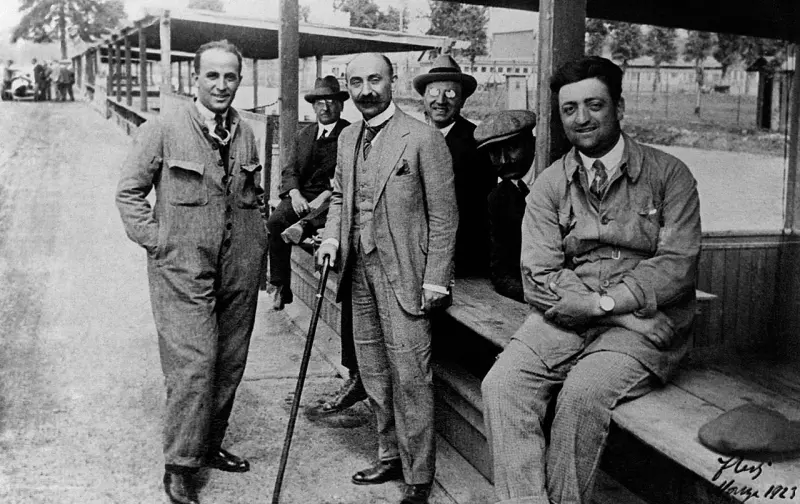 Enzo Ferrari y Nicola Romeo