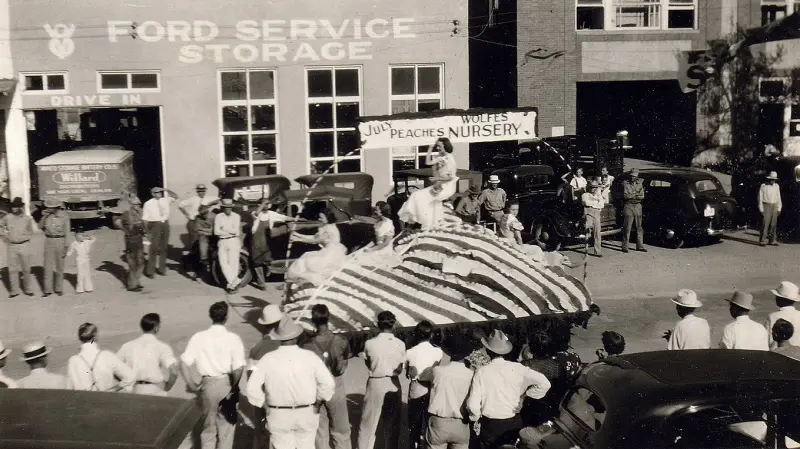 Parade down Texas Street