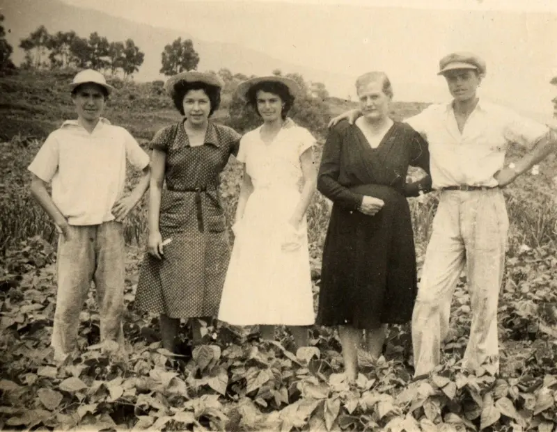 Cultivadores de tabaco en Breña Alta.