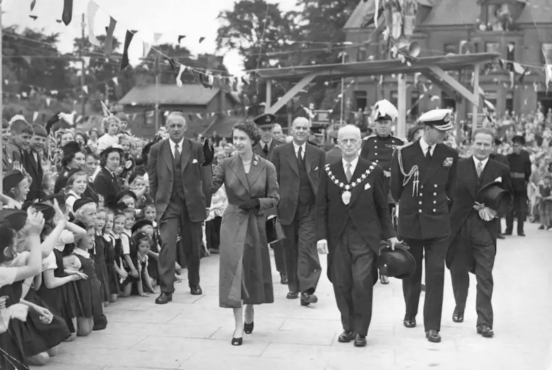 Queen Elizabeth visited Ballymena