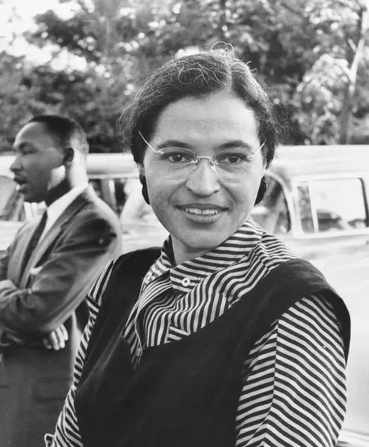 Rosa Parks whith Martin Luther King