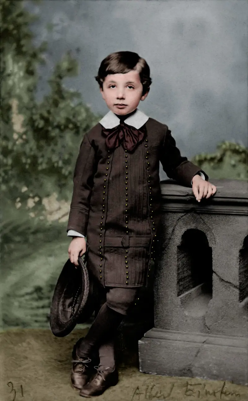 Albert Einstein at the age of 5 years old