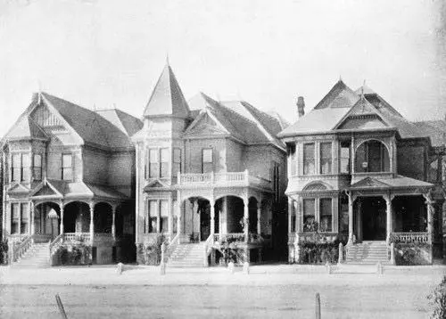 Three Victorian style residences