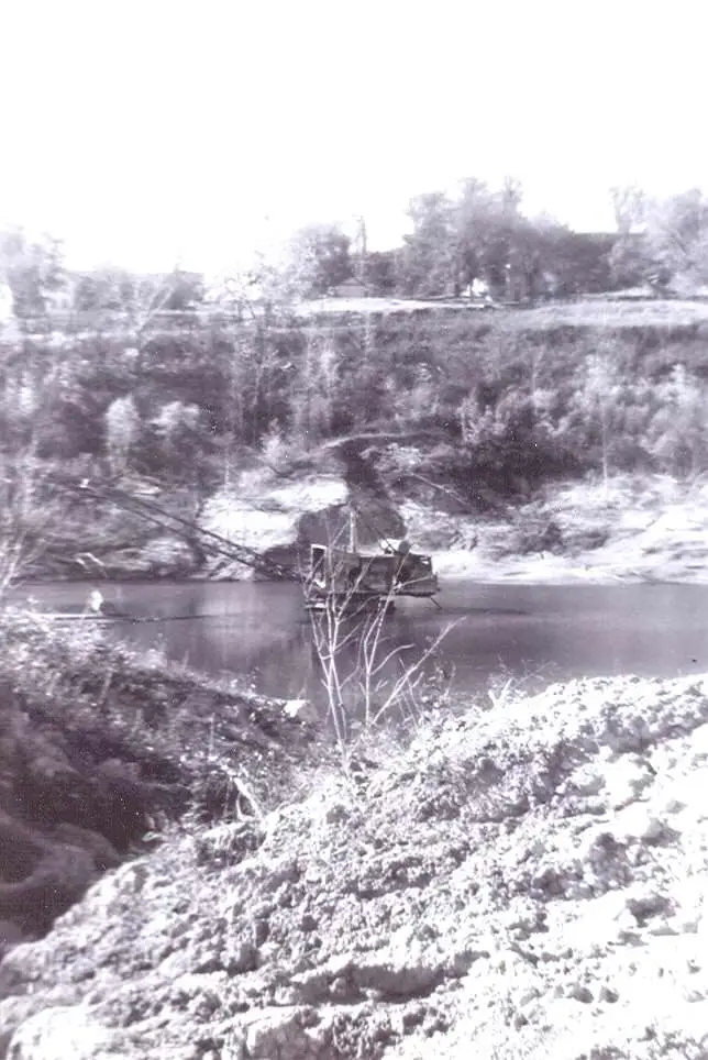 Old clay hole behind Cooper's Grocery Store