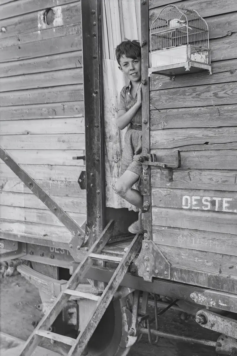 Inquilinos de vagones de tren 