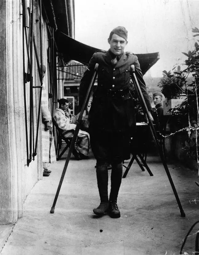 Ernest Hemingway Recuperates from Wounds