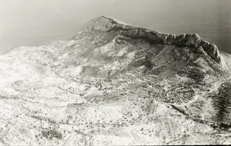 Vista aérea del monte Toix