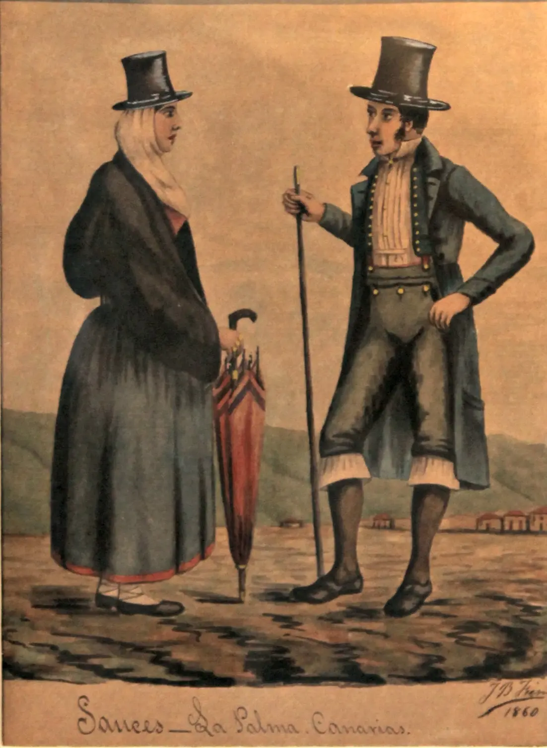 Vestimenta tradicional de Los Sauces. 