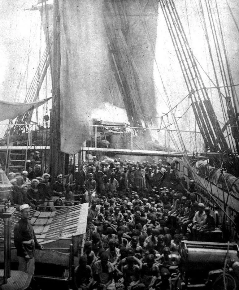 Freed Slaves on the Steamship HMS Daphne